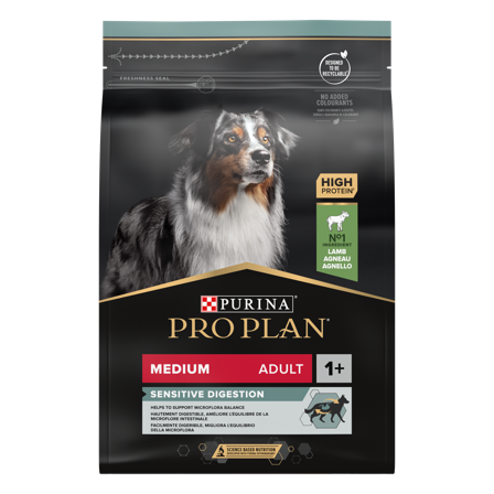 Purina Pro Plan - Adult Sensitive Digestion Medium Lam Tørrfôr til hund 3 kg - Hund - Hundefôr & hundemat - Tørrfôr for hund - ZOO.no