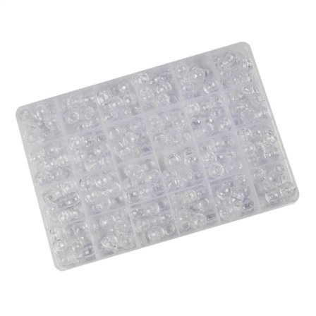 240 st Hårpärlor Set Bulk Hårpärlor Hantverk Akryl Plast Runda för DIY Hårflätning Dreadlock Virkning Smyckestillverkning