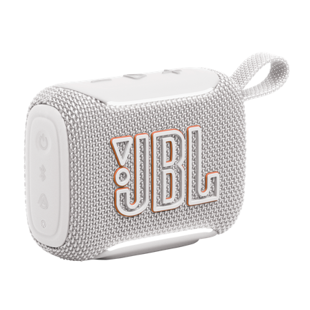 JBL GO 5 - White - Bärbar Bluetooth-högtalare med kraftfullt ljud