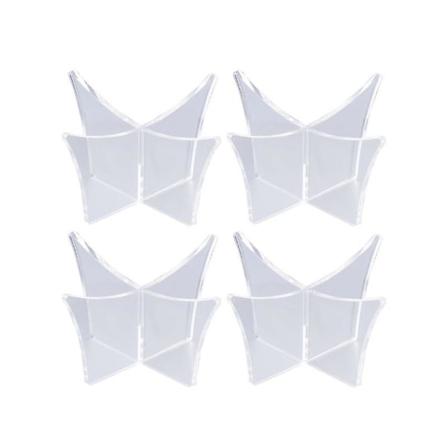 4 stk. Transparent Akryl Boldestativ Display Holder Stativ Base Support Til Fodbold Volleyball Basketball Fodbold Rugby Bold (transparent)