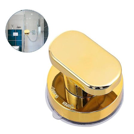 Brusevæg sugekop badeværelse skydedørshåndtag guld