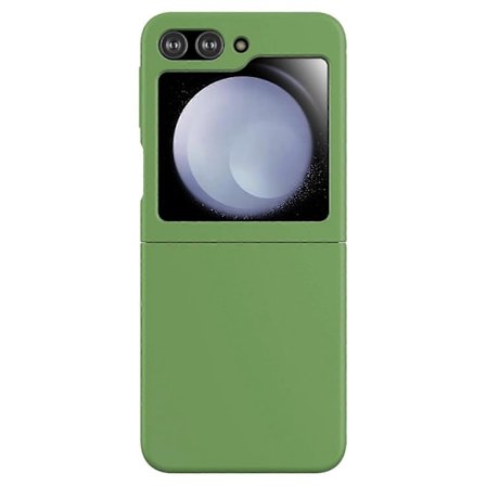 KALEBOL KLB-YTGJ002 Fodral för Samsung Galaxy Z Flip 5G, enfärgad flytande silikon + PC-telefonskal