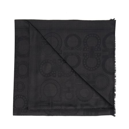 Salvatore Ferragamo, Wool scarf Grijs, Heren, Maat:ONE Size,wol