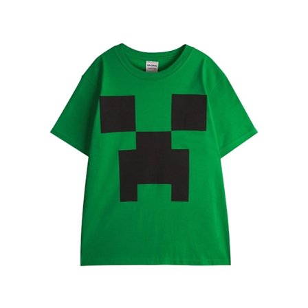 Minecraft Pojk T-shirt med Korta Ärmar 7-8 År Grön