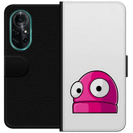 Kompatibel Tegnebogsetui til Huawei Huawei nova 8 Pro Rosa tegneseriefigur med store øjne i legende og humoristisk stil