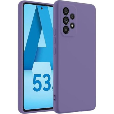 Coque - BOOLING - til Samsung Galaxy A53 5G - Mørk Lilla - Stødabsorberende Silikone - Slim