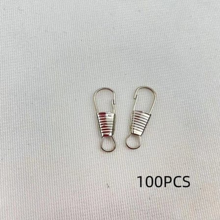 Matkalaukku vetoketju metalli pieni lukko SILVER 100 kpl 100 kpl