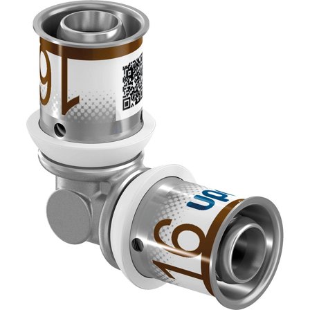 Uponor S-Press Plus 1896532 Kulmaliitin 90° 32 x 32 mm, Asennus