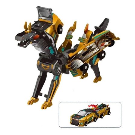 Magisk Transformation Super Kombinations Bil Legetøj 2 i 1 Børn Magnetisk Kollision Transformerende Bil DIY Legetøjsgave til Børn (LGL)