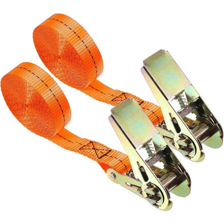 2 stk. - 2,5 cm * 5 m - Surringsremme - skraldesurringsremme - justerbar skraldesurringsrem