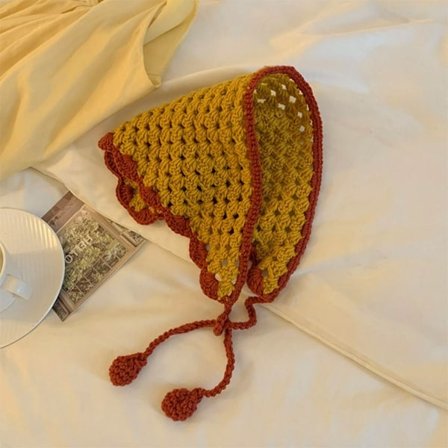 Heklet hodeskjerf Triangelskjerf 1 1