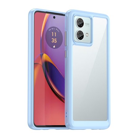 SKALO Motorola Moto G84 5G Farve Bumper Cover - Blå