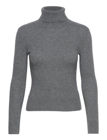Polana Cashmere Knit Turtleneck Polotröja Grå Andiata