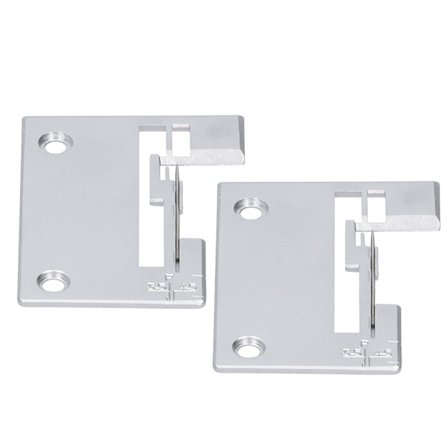 2 stk nåleplate for SINGER Overlock-maskin Jernnålbrett erstatning sytilbehør