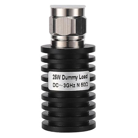RF Koaksiaalinen 25W N-urosliitin Pieni 50 Ohm DC-3GHz, Dummy Load -tulppa