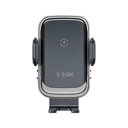 SiGN Mobilhållare för Bil med Trådlös Laddning, 15W - Svart