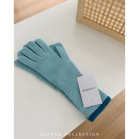 Høst/Vinter Varme Hansker, Fingerløse Berøringsskjermhansker, Blå