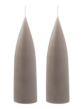 Hand Dipped C -Shaped Candles, 2 Pack Home Decoration Candles Block Candles Beige Kunstindustrien