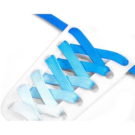 Gradient Skolisser (Blå) - Flat Wide Skolisser for Tenåringer - Casu