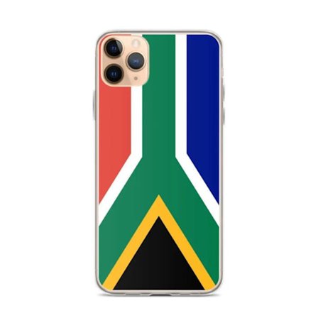 Coque iPhone - Flag Sydafrika - iPhone 11 Pro Max - Blød - Multifarvet - Vertikal