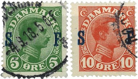 Danmark 1917 - Soldaterfrimærker AFA 44593 - Stemplet