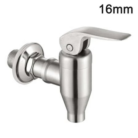[CA] Erstatningskraner for drikkeautomat i rustfritt stål, vinkran for juice, tappekran for øl, vannautomat for ølfat (16 mm)