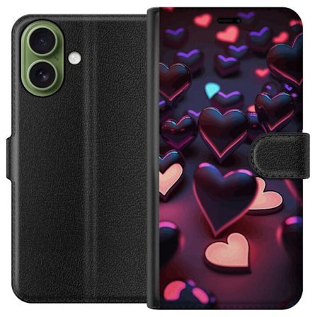 Kompatibelt Plånboksfodral till Apple Apple iPhone 17 Midnattshjärtan