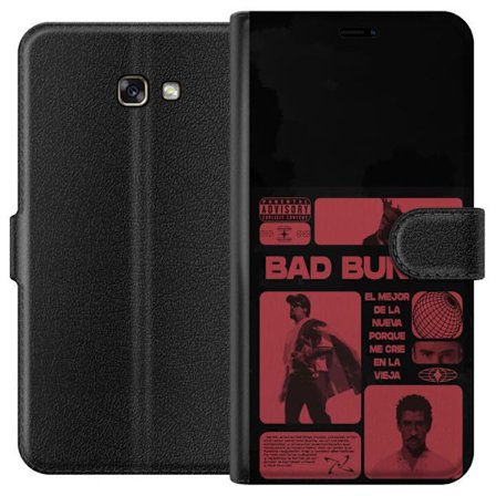 Kompatibelt Lommeboketui til Samsung Galaxy A3 (2017) Bad Bunny NFL-inspirert skjoldlogo med amerikansk fotball og stjerner