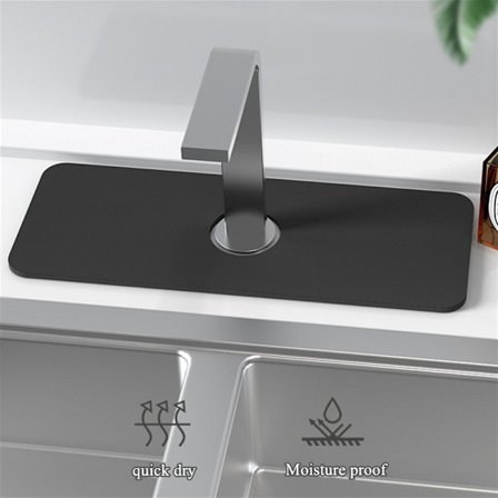 Köksblandare Absorberande matta Silikon Diskbänk Stänkskydd