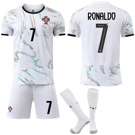 Ronaldo 7 Portugal Fodboldtrøje med Sokker til Børn & Voksne 2025-2026