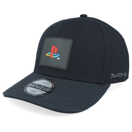 Difuzed - Nero adjustable Cappellino - Playstation Logo Black Adjustable @ Hatstore