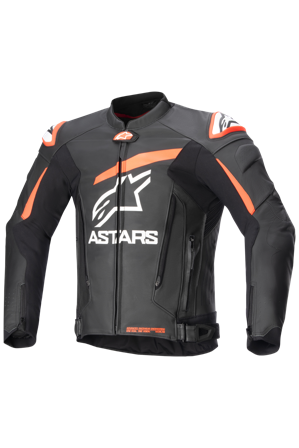 Blouson Moto Alpinestars GP Plus V4 Noir/Rouge/Fluo Blanc 58