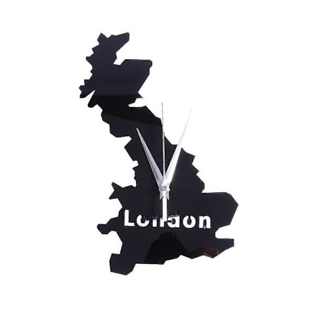 Veggklokke Kunst Veggklokke Verdensklokke Kart Dekorativ Veggklokke