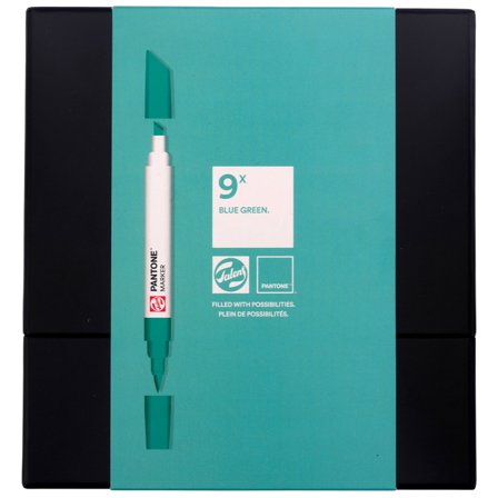 Marker Set of 9 Blue Green