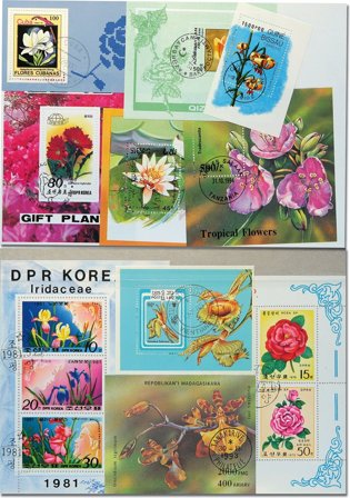 Blomster - 8 miniark og 2 ark