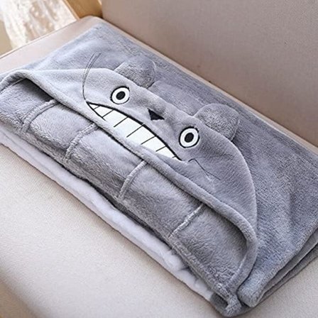 Min granne Totoro filtkappa plyschkappa sjal resa granne bekväm