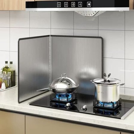 Kokoontaitettava roiskesuoja ruostumattomasta teräksestä – keittiön roiskesuoja liedelle, helppo puhdistaa