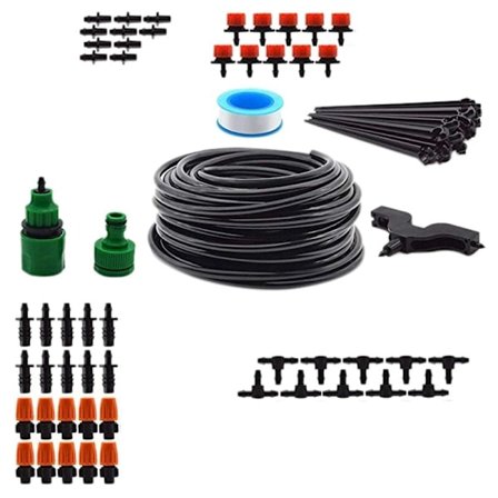 10M DIY puutarhan kastelujärjestelmä 1/4 tuuman tyhjä jakelu kasteluletku sarja tippuu automaattinen kastelulaitteisto sarja puutarhanurmelle