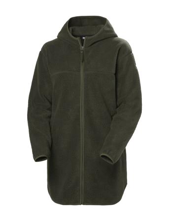 W Maud Pile Jacket Sweat-shirts & Hoodies Fleeces & Midlayers Kakigrønn Helly Hansen*Betinget Tilbud