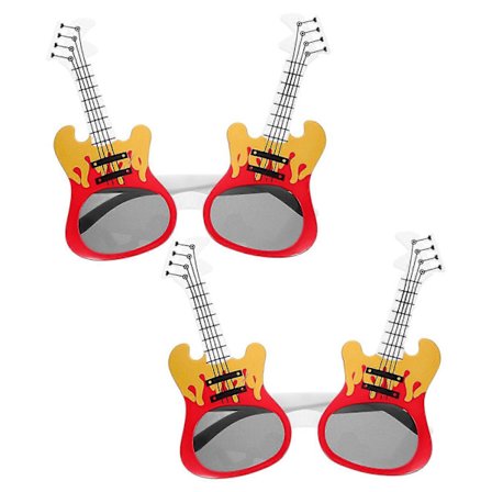 2 Par Gitarrmønster Solbriller Briller ABS Briller Party Dekor Prop