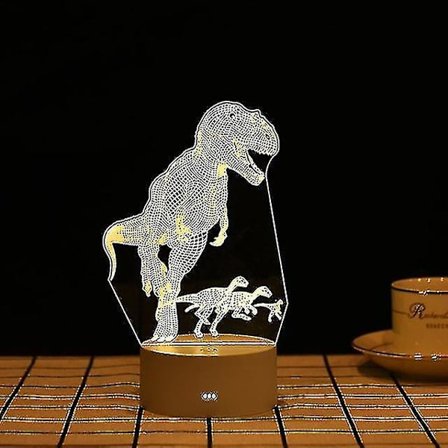 3d Creative Sovrum Nattljus-3 färger #9