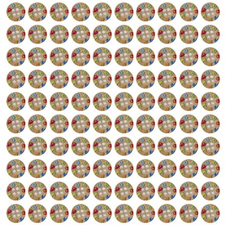 100 st färgglada runda kokosnötsknappar 12,5 mm DIY sömnadsknappar klädtillbehör 2