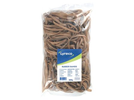 LYRECO Gummiband 100x5mm - Lyreco - Emballage och lagerutrustning - Bindgarn gummiband och stift - Gummiband