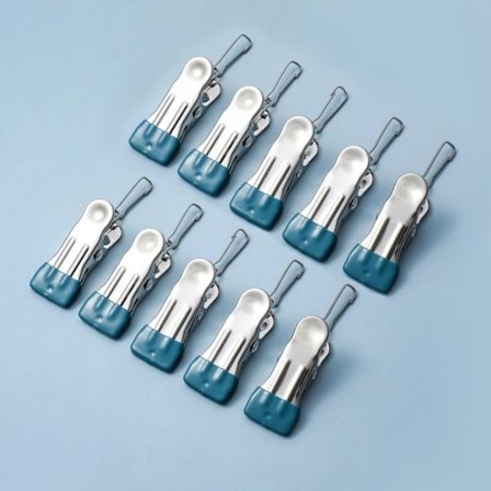 10 kpl Kuivausklipsit Vaatteiden kuivausripustin SININEN