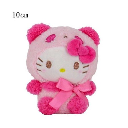 10-15cm Sanrio Plysj Kosedyr Tegneserie Anime Figur Kuromi My Melody Cinnamoroll Søte Dukker Baby Bursdagsgaver Kawaii Dekor