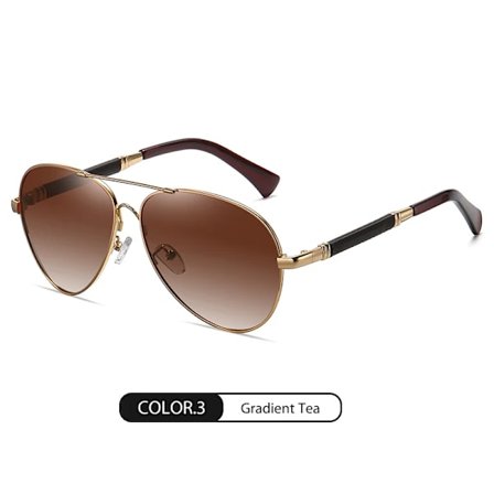 Luksus hukommelsesmetal pilot dame herre kørsel nattesyn briller polariserede fotokromiske solbriller