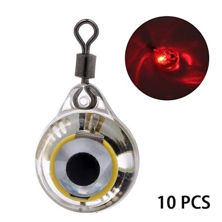 LED Fishing Lure Nattljus Batteridriven glöd under vattnet lockar fisklampa fiskebete