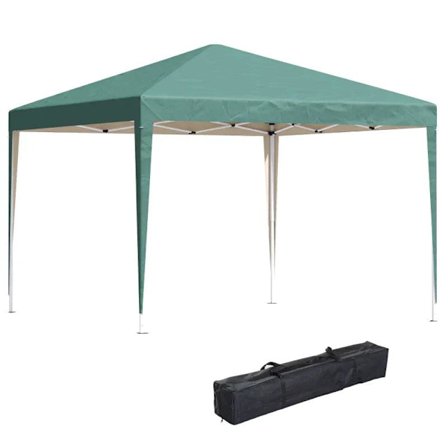 Rootz Gazebo - Pop-up Gazebo - Havepavillon - Sammenfoldeligt festtelt - Havetelt - UV-beskyttelse - Stål + Oxford - Grøn - 2,95 x 2,95 m