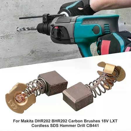 2 stk. DHR202 BHR202 Kulbørster Til 18V LXT Akku SDS Borehammer CB441 Reservedele Elværktøj Tilbehør