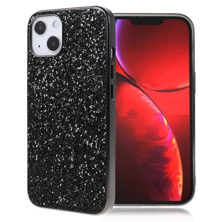 Glitter iPhone 13 skal - Svart
